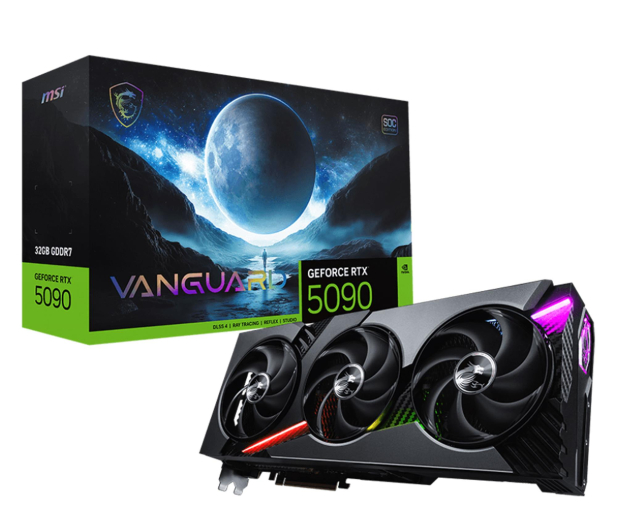 MSI GeForce RTX 5090 Vanguard SOC 32GB GDDR7 DLSS4 - 1330616 - zdjęcie